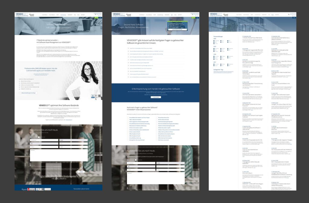 VENDOSOFT Website-Texte von purecontent
